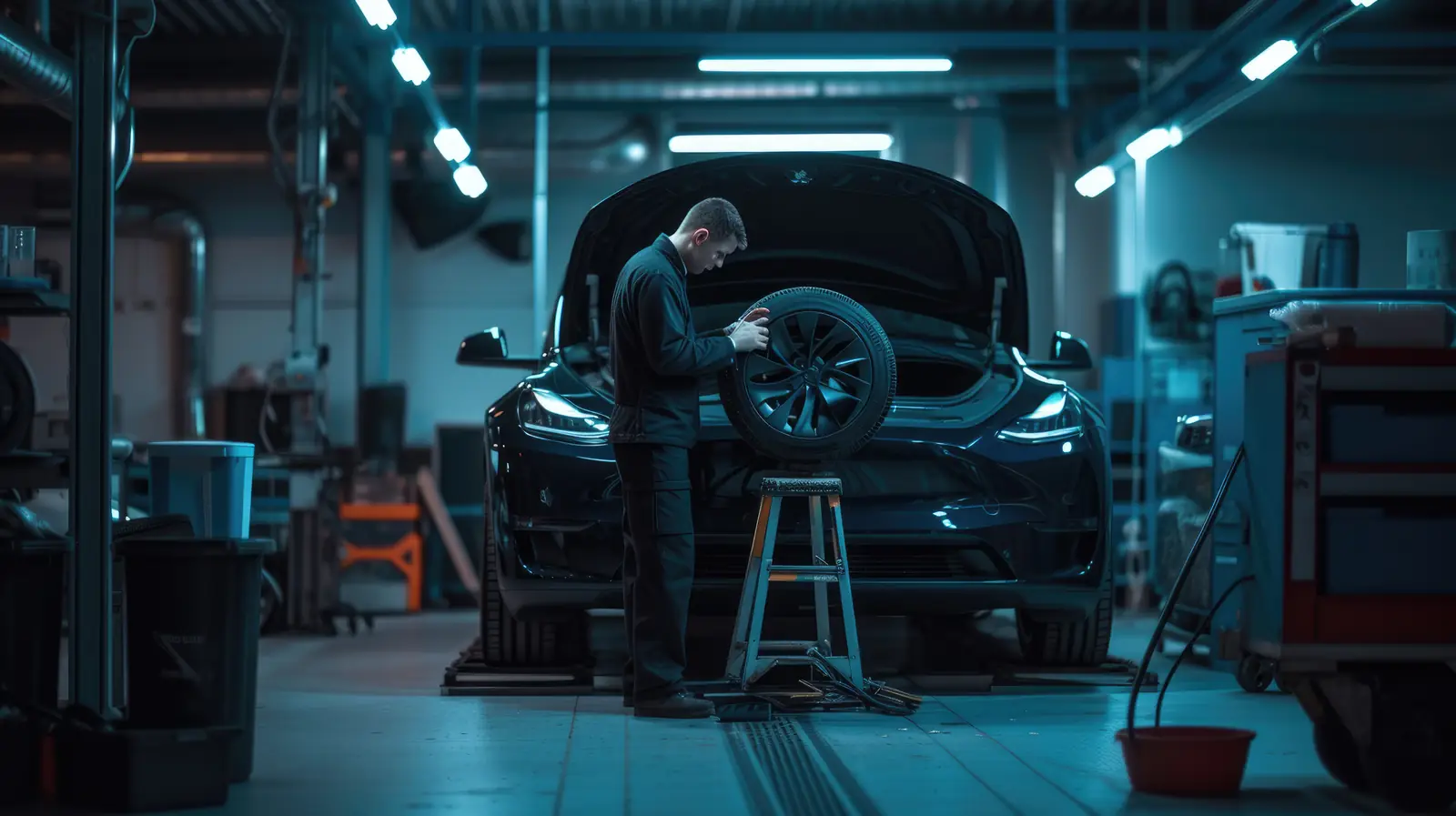 Man Is Working Car Factory Aig41 at Peninsular Motors, Crestmead